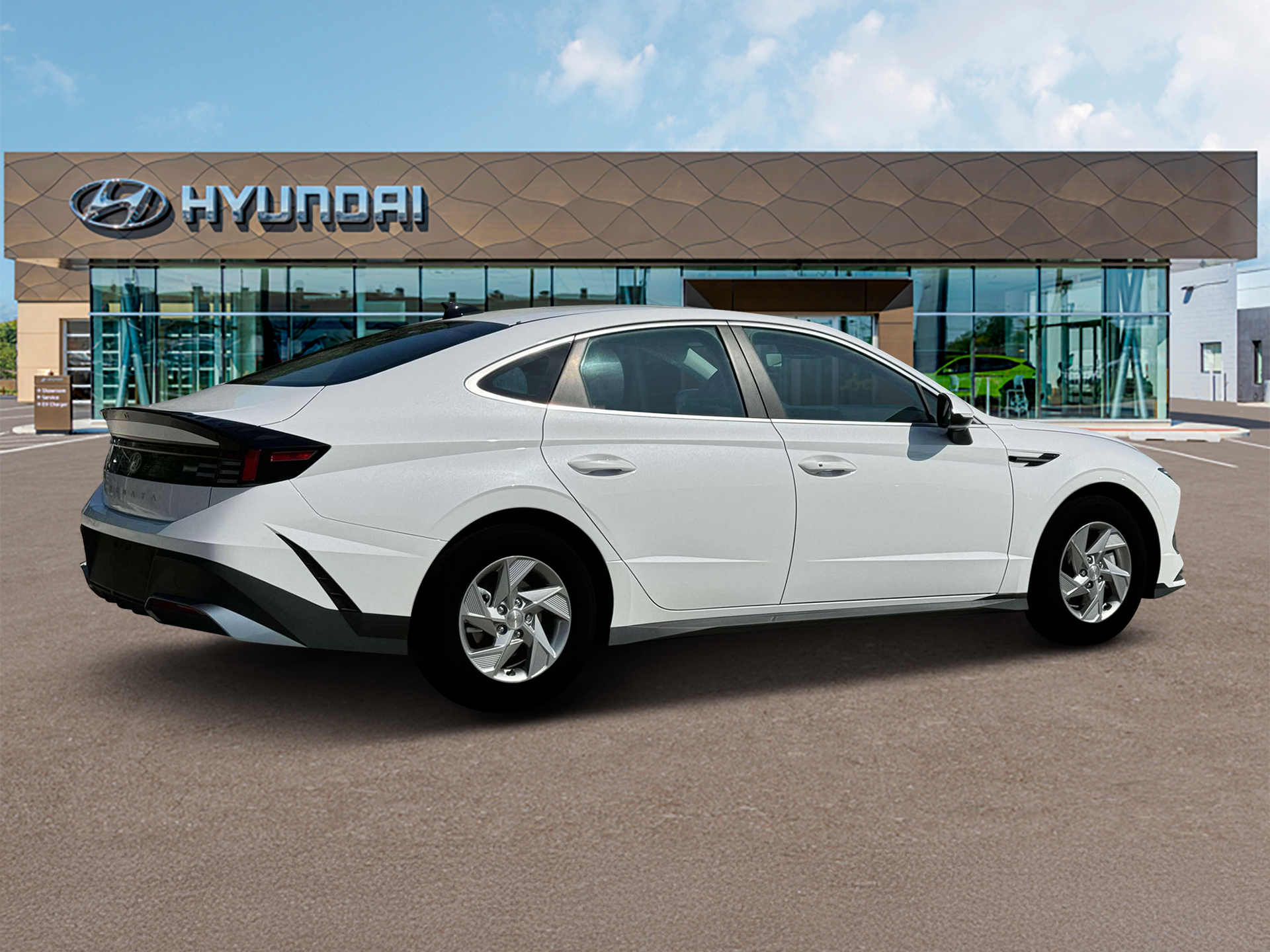 New 2025 White Hyundai SE image 8