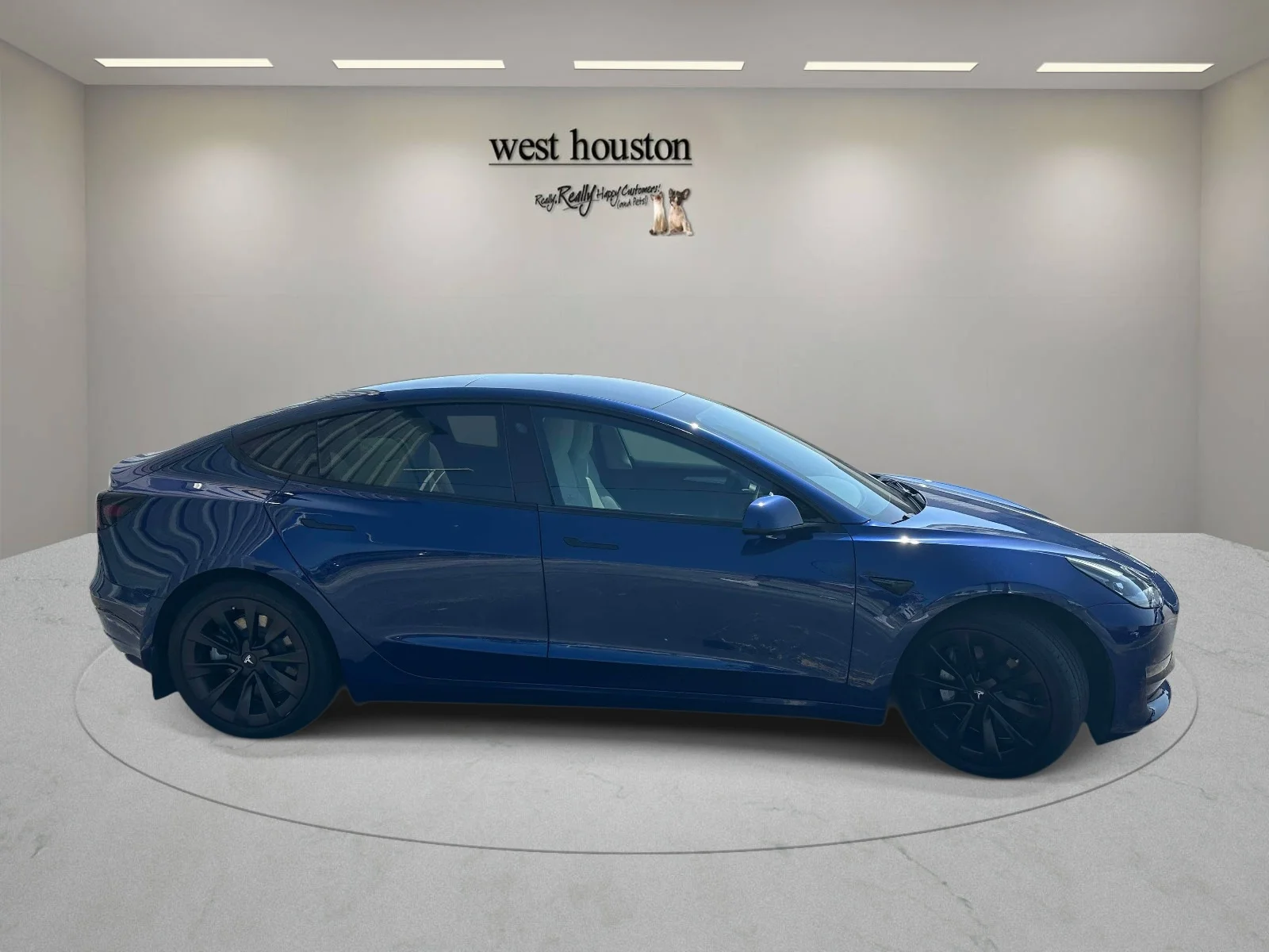 Used 2022 Blue Tesla RWD image 5