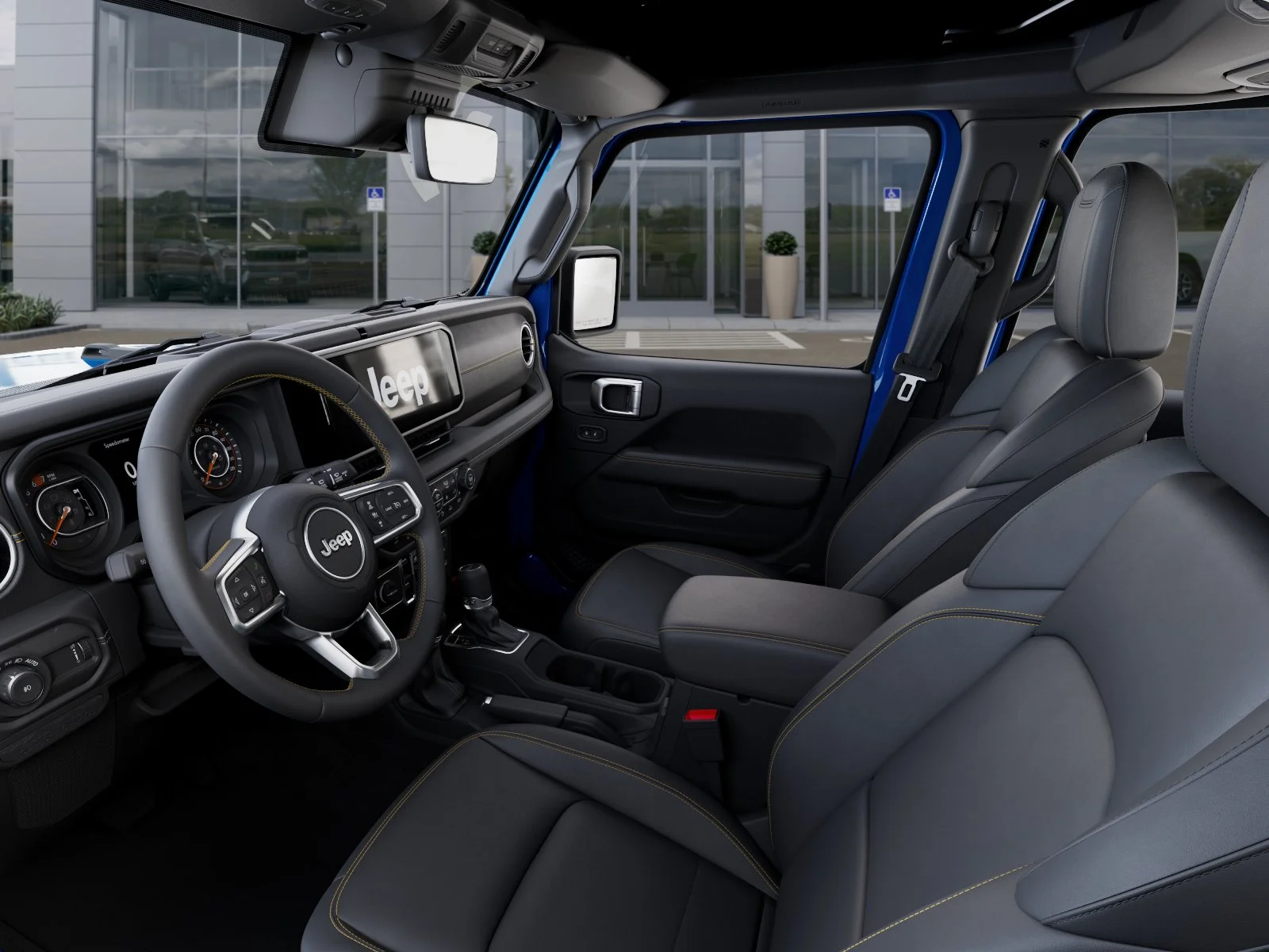 New 2026 Hydro Blue Pearl-Coat Exterior Paint Jeep Sahara image 45