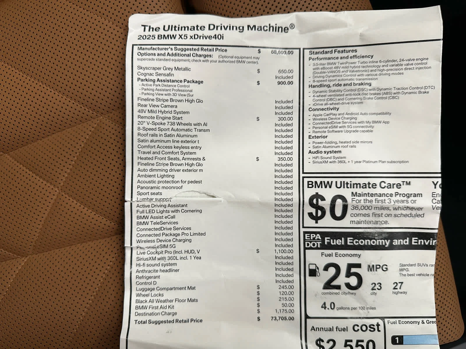 Used 2025 Skyscraper Grey Metallic BMW xDrive40i image 41