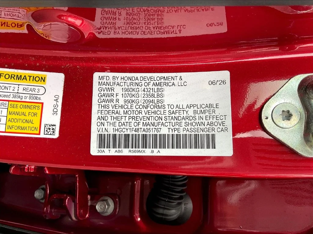 New 2026 Radiant Red Metallic Honda SE image 20