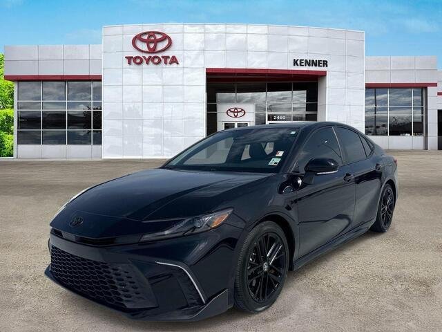 Used 2025 Midnight Black Metallic Toyota SE image 3
