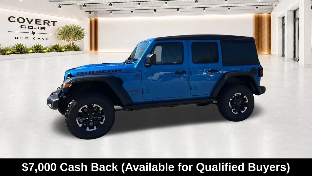 New 2026 Hydro Blue Pearl-Coat Exterior Paint Jeep Rubicon image 5