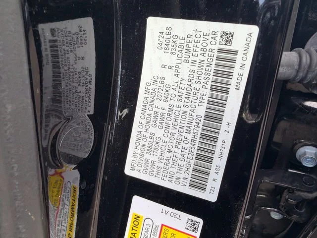 Used 2024 Crystal Black Pearl Honda Sport image 16