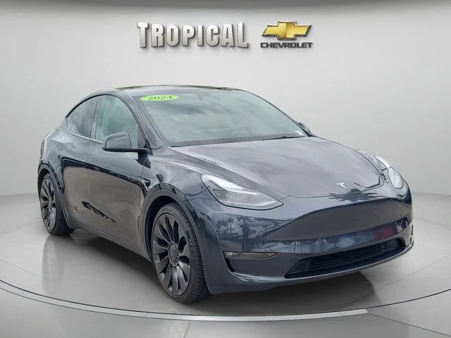 Used 2024 Gray Tesla Performance image 4
