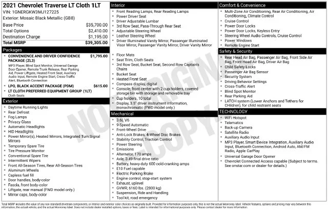 Used 2021 Black Chevrolet LT image 40