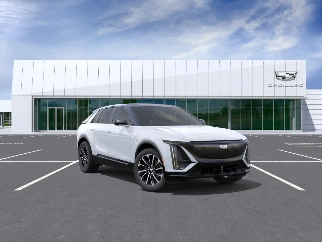 New 2026 Vibrant White Tricoat Cadillac Premium Sport image 1