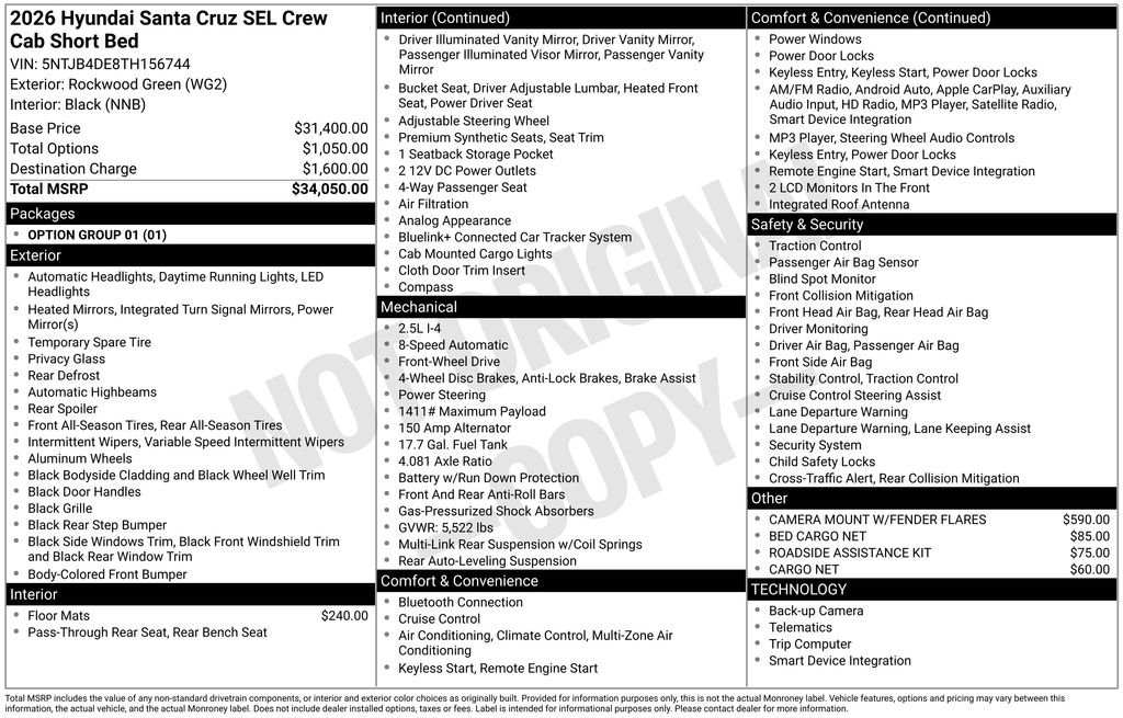 2026 Hyundai Santa Cruz SEL - Photo 23