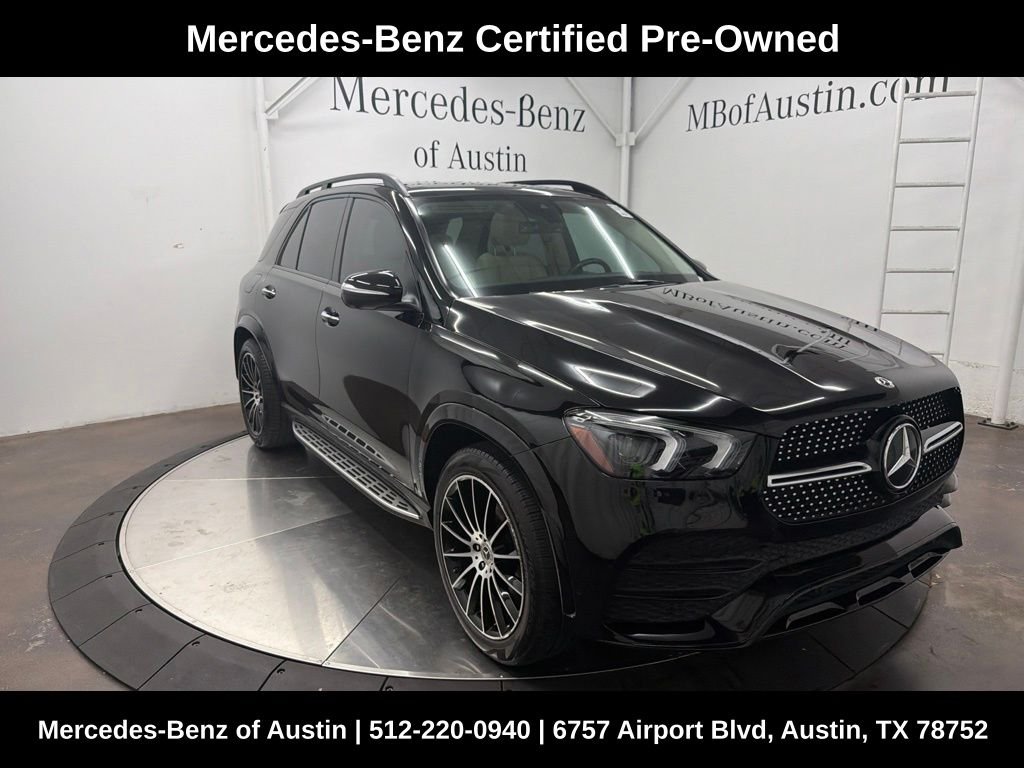 Certified Used 2022 Black Mercedes-Benz GLE 350 image 1