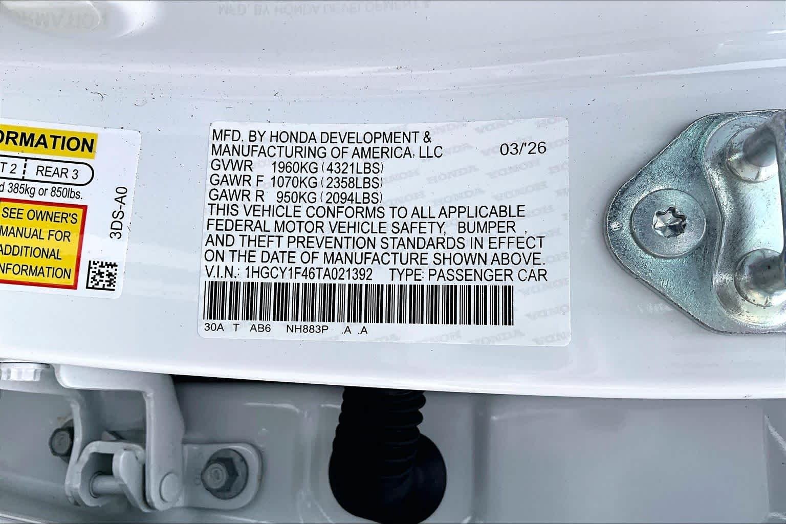 2026 Honda Accord SE - Photo 33