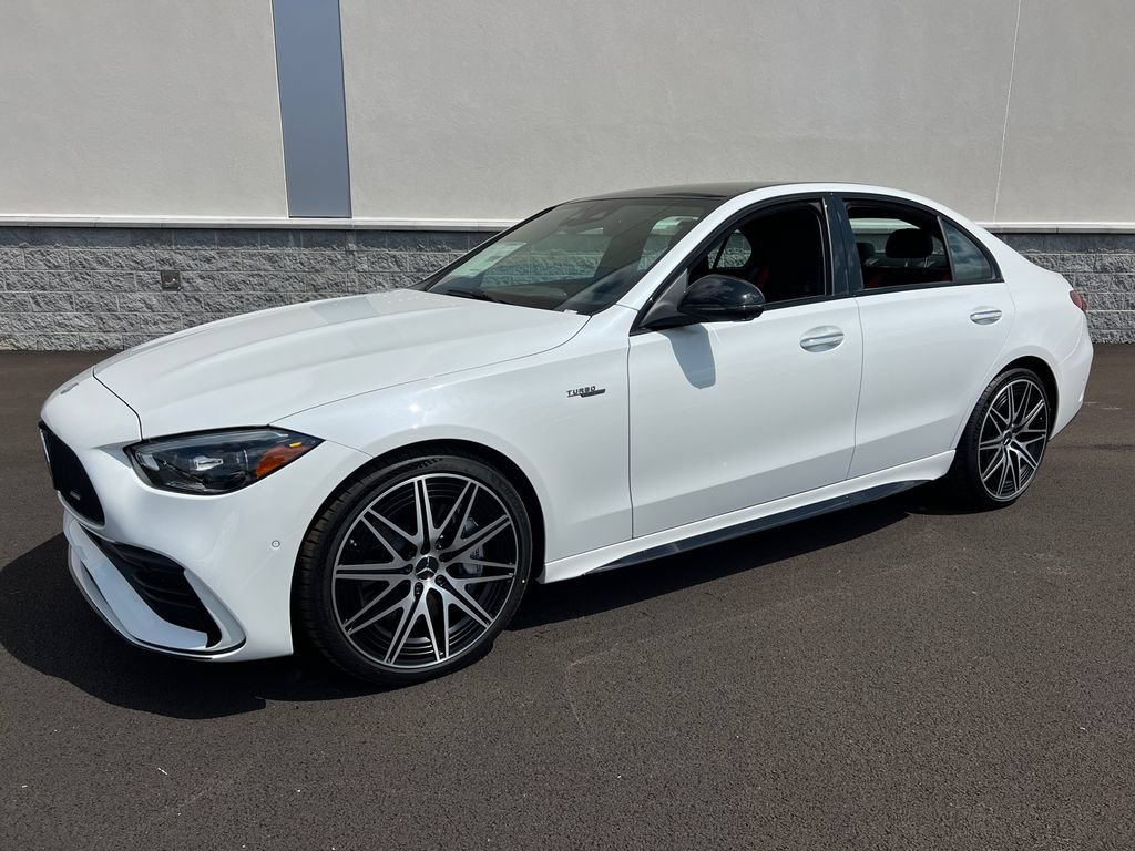 New 2026 MANUFAKTUR Moonlight White Metallic Mercedes-Benz AMG® C 43 4MATIC Sedan image 38
