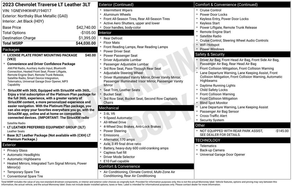 Used 2023 Blue Chevrolet LT Leather image 24
