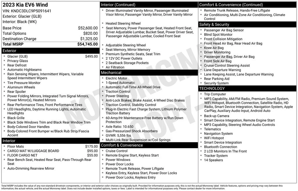 Used 2023 White Kia Wind image 17