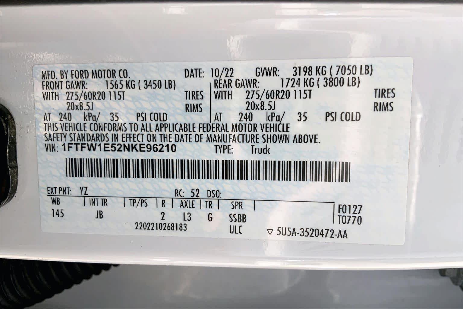 Used 2022 Oxford White Ford XL image 37