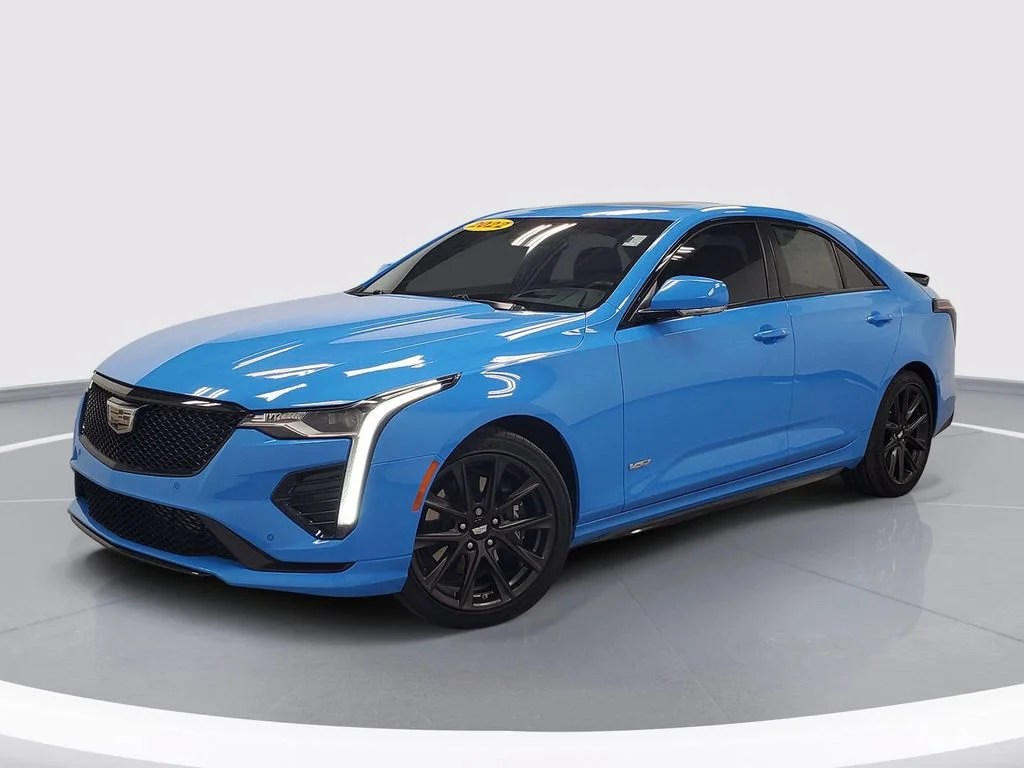 Used 2022 ELECTRIC BLUE Cadillac V-Series image 1