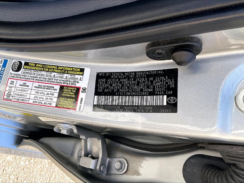 Used 2021 Silver Toyota LE image 33