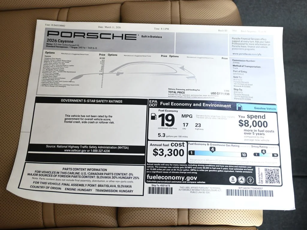 2026 Porsche Cayenne Base - Photo 42