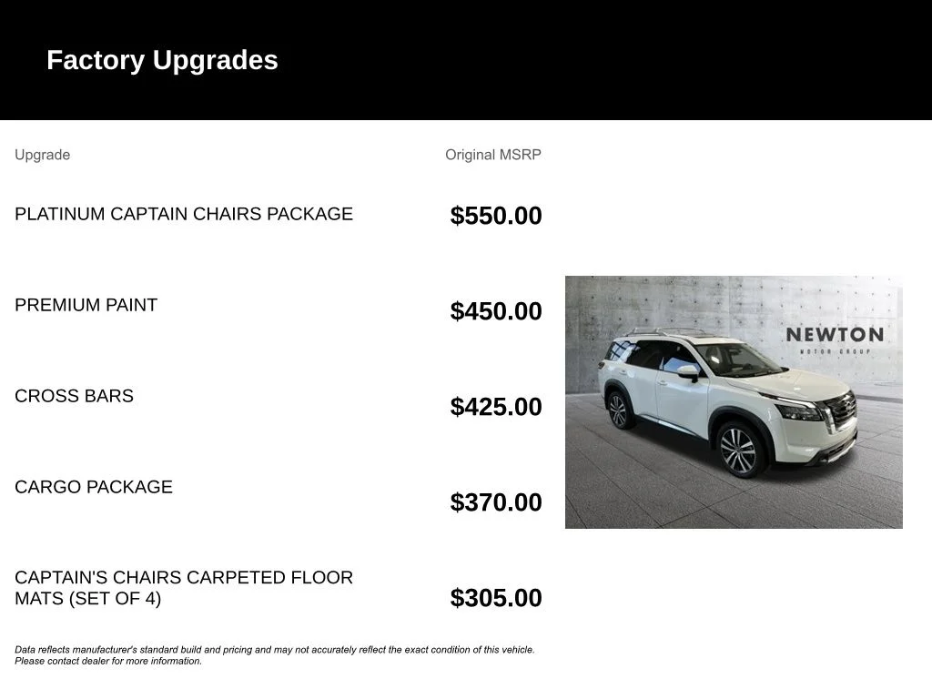 Certified Used 2025 Everest White Pearl Tricoat Nissan Platinum image 6