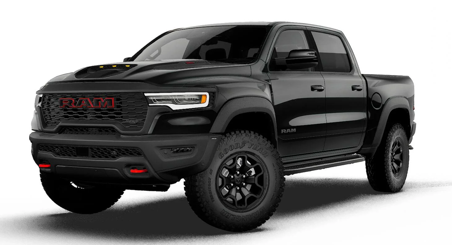 New 2027 Diamond Black Crystal Pearl-Coat Exterior Paint RAM TRX image 1