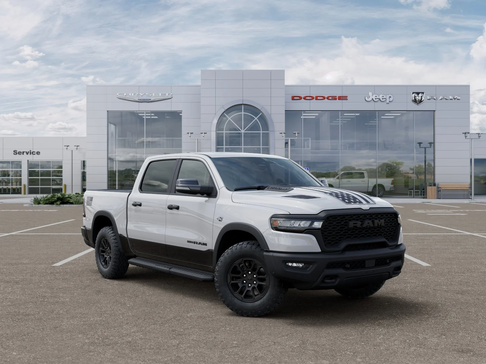 New 2026 Bright White Clear-Coat Exterior Paint RAM Rebel image 41