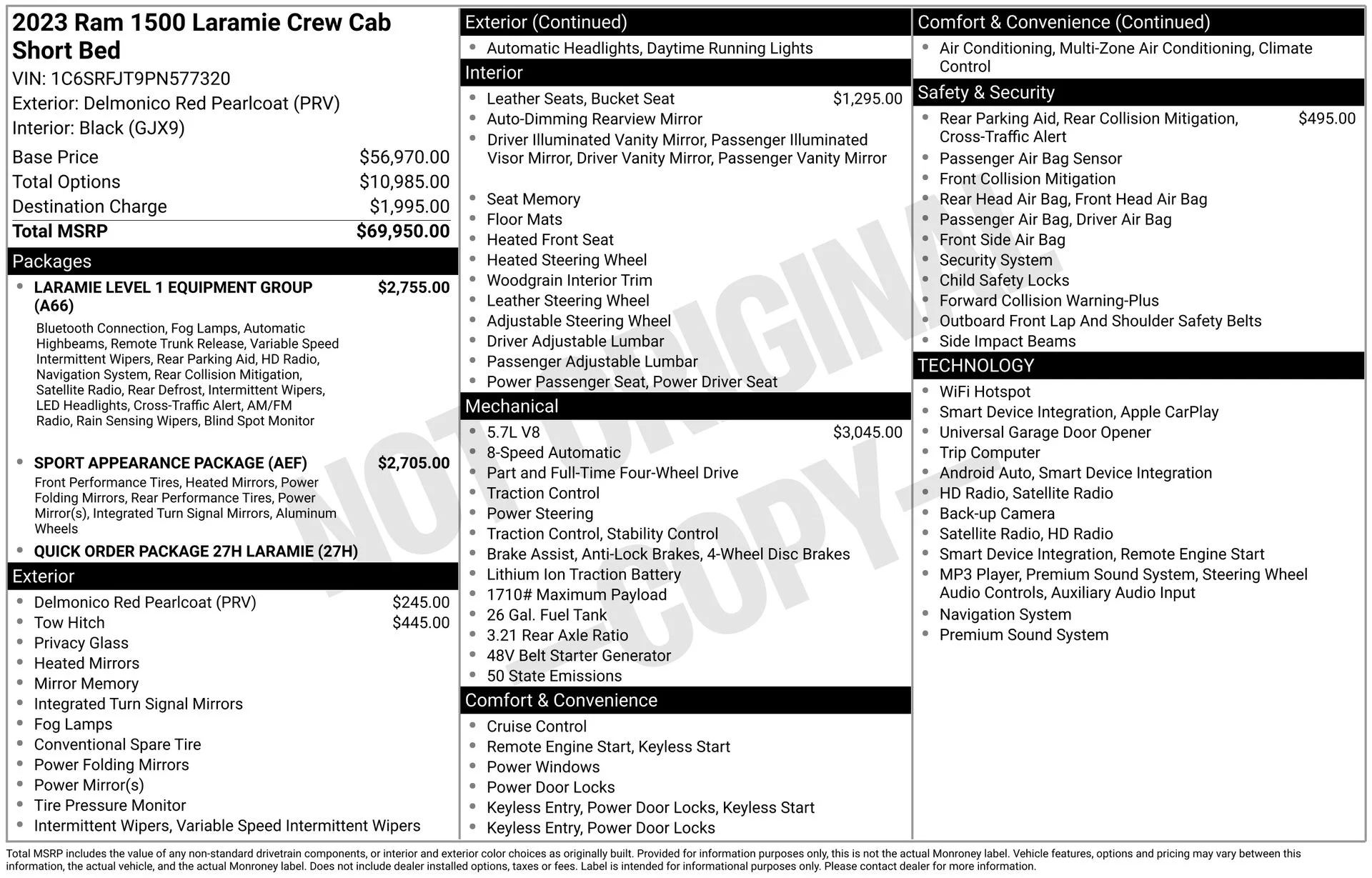 Used 2023 Red Ram Laramie image 43