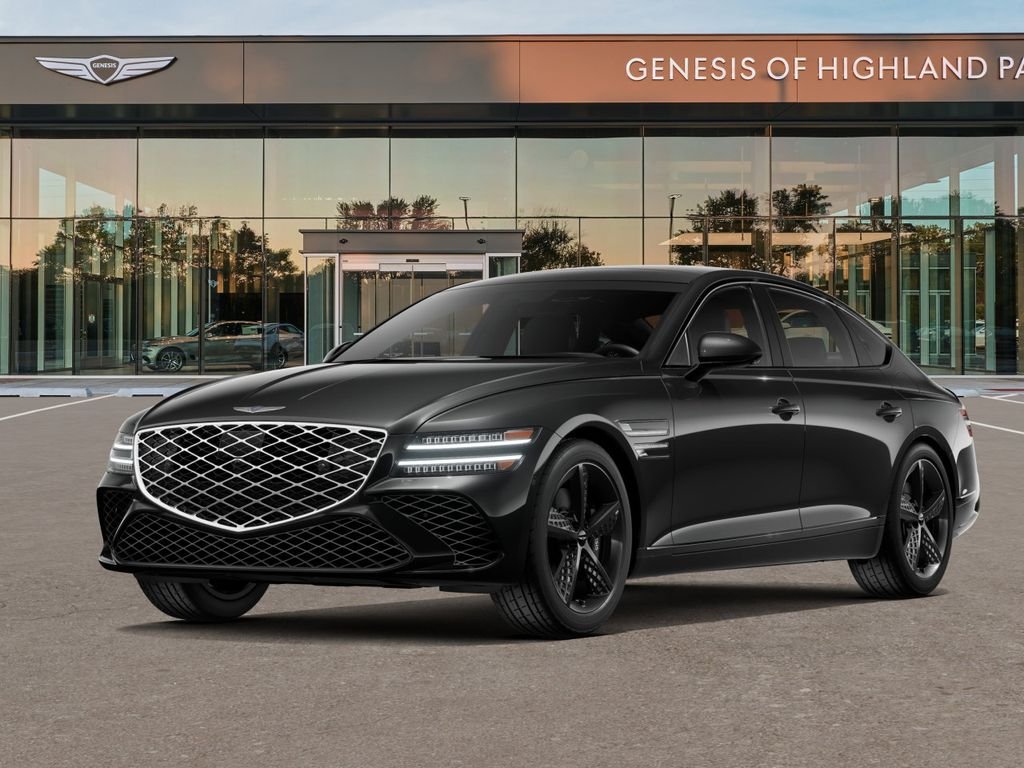 Black 2026 Genesis G80 3.5T Sport Prestige AWD Sedan All-Wheel Drive 8-Speed Automatic