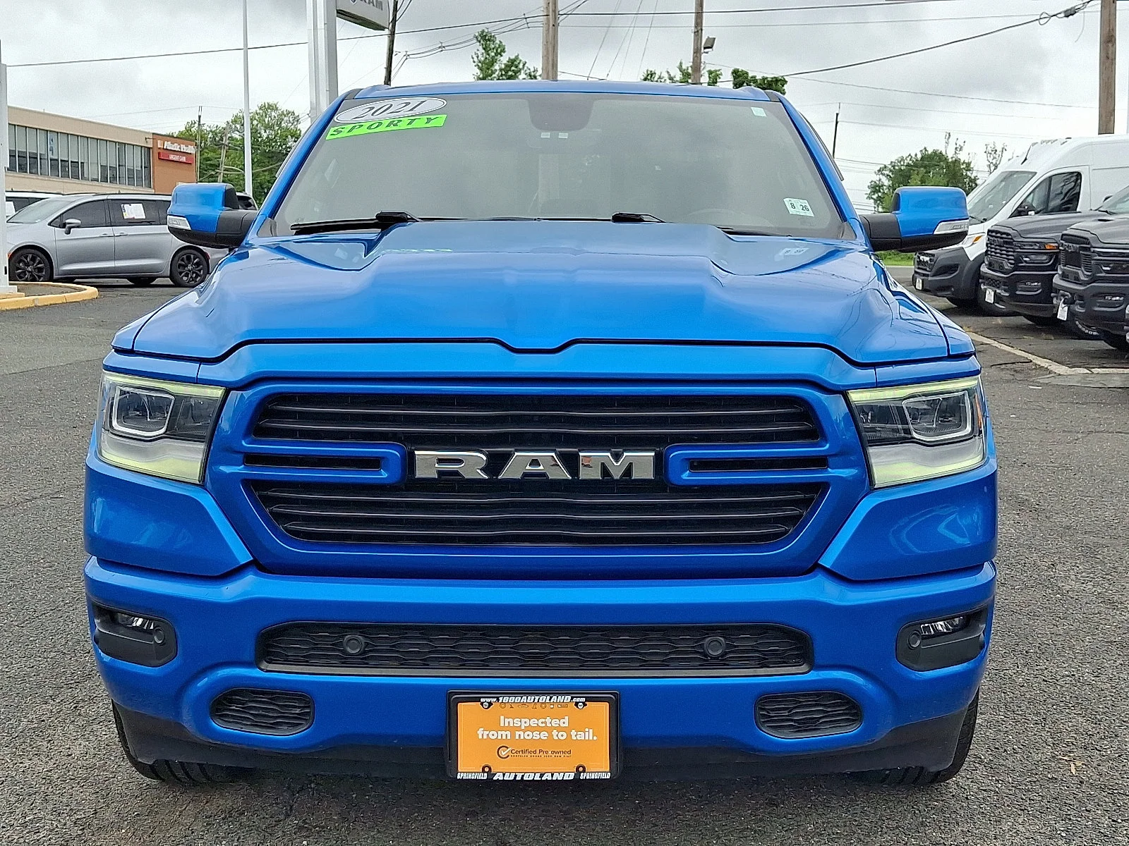Certified Used 2021 Hydro Blue Pearlcoat Ram Big Horn image 2