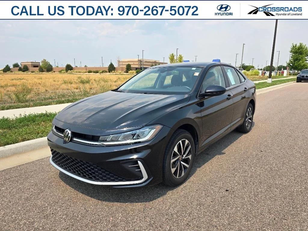 Used 2025 Deep Black Pearl Volkswagen S image 1