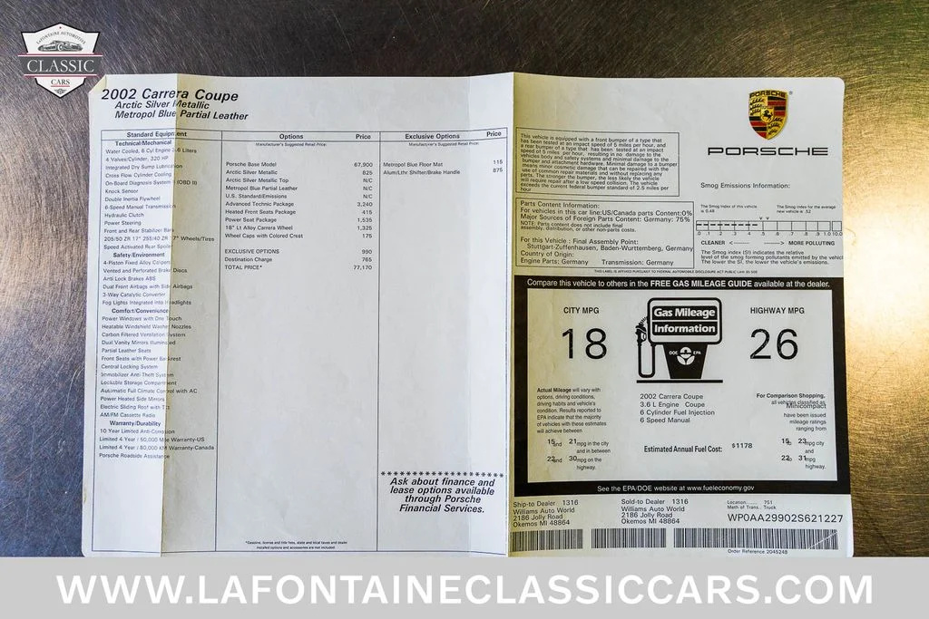 Used 2002 Silver Porsche Carrera image 6