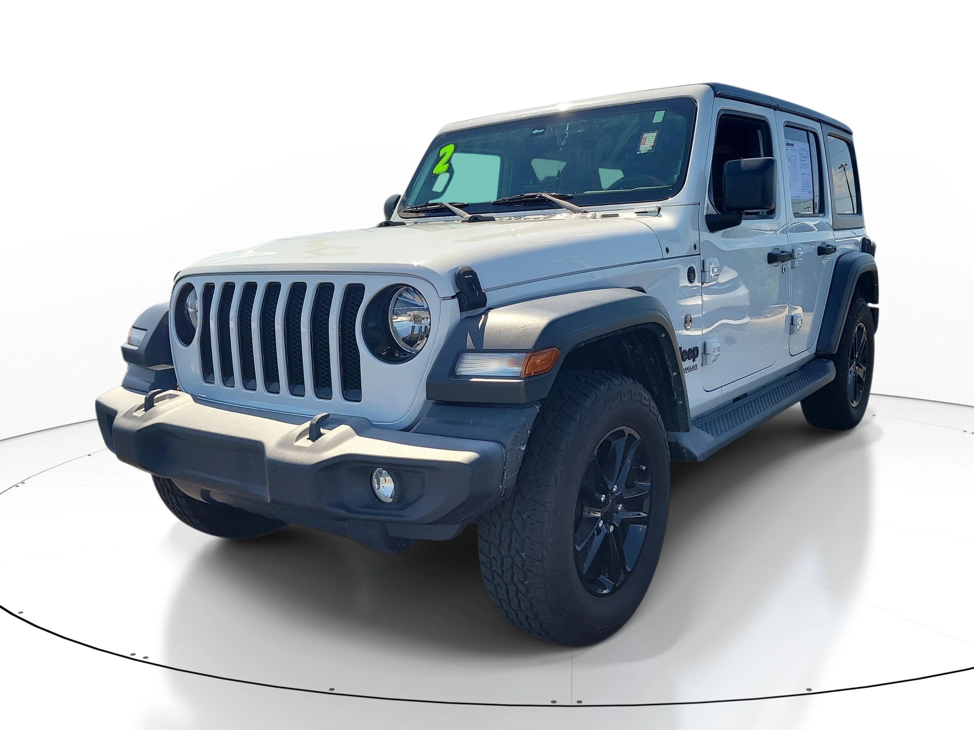 Used 2022 Bright White Clearcoat Jeep Unlimited Sport Altitude image 3