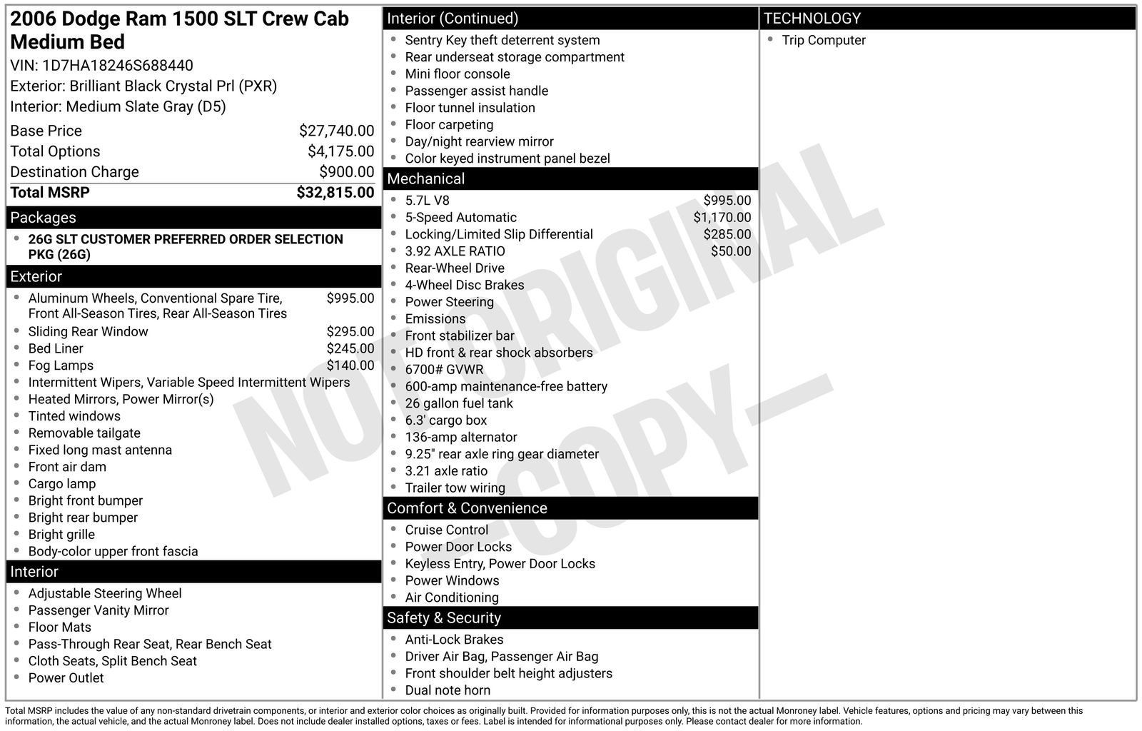 Used 2006 Black Dodge SLT image 59