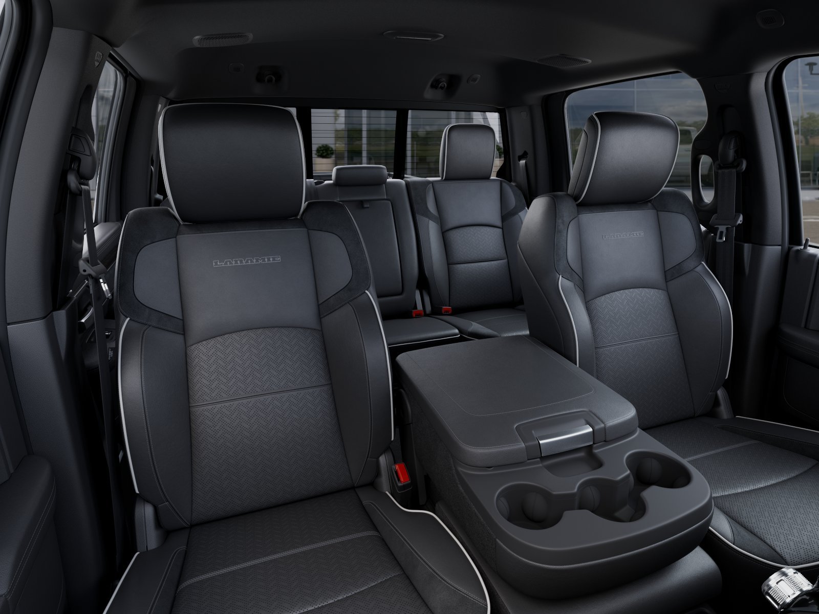New 2025 Bright White Clear-Coat Exterior Paint RAM Laramie image 35