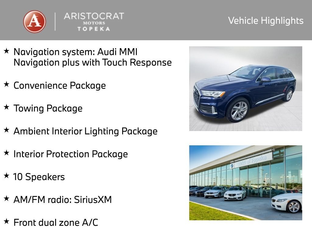Used 2021 Audi Q7 Premium with VIN WA1AJAF7XMD026769 for sale in Kansas City