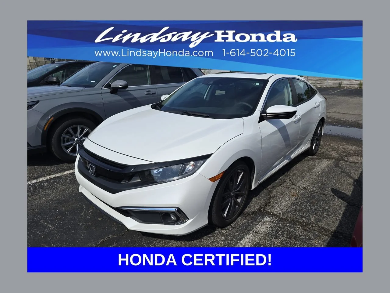 Certified Used 2021 Platinum White Pearl Honda EX-L image 6
