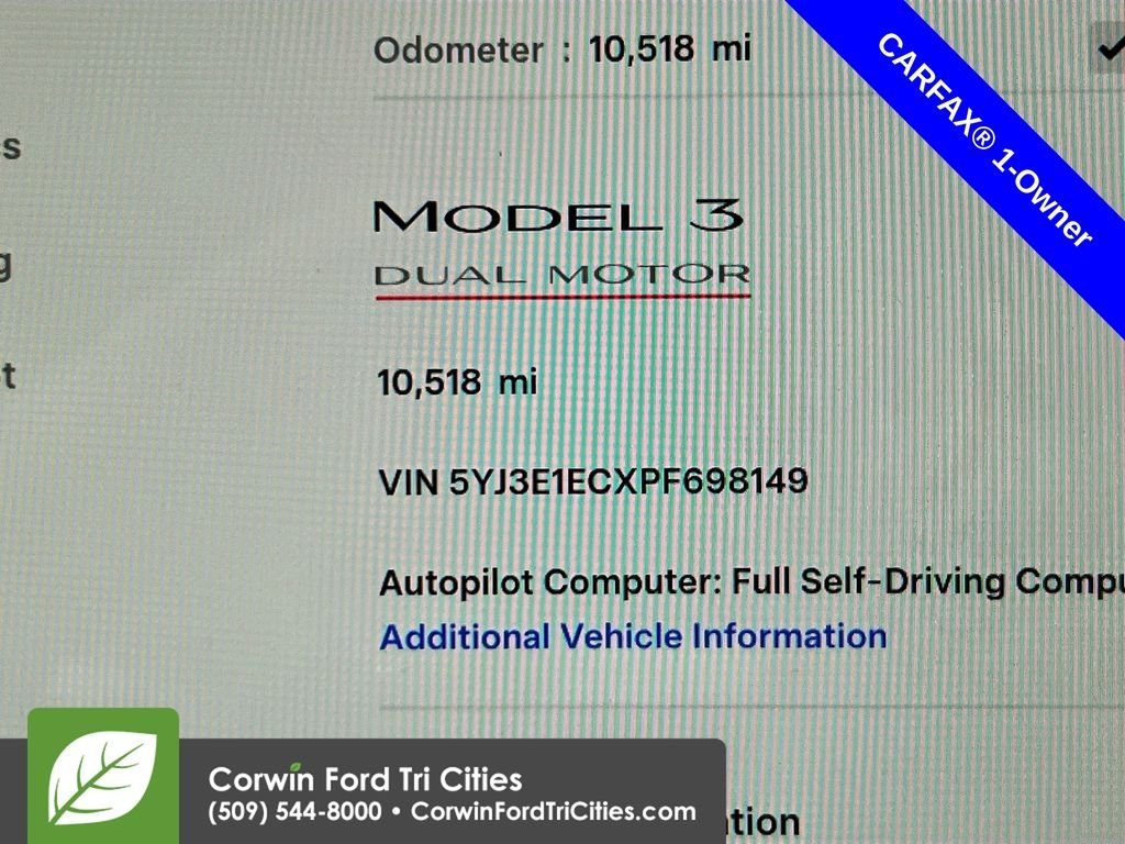 Used 2023 Tesla Model 3 Performance with VIN 5YJ3E1ECXPF698149 for sale in Pasco, WA