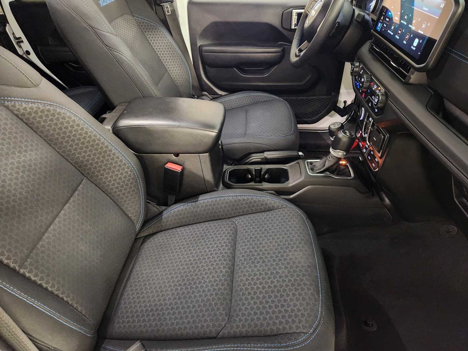 Used 2024 Bright White Clearcoat Jeep Rubicon image 3