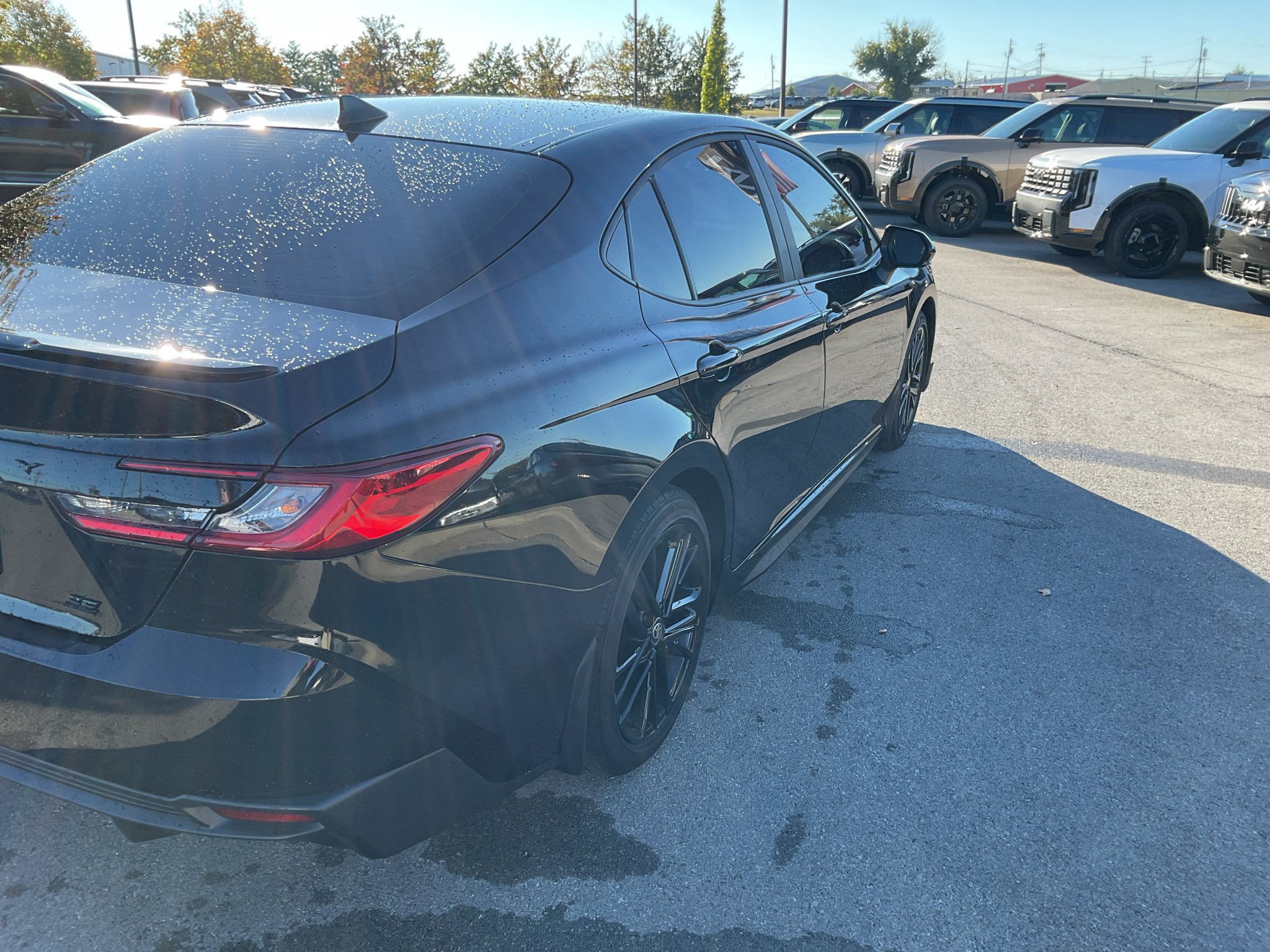 Used 2025 Midnight Black Metallic Toyota SE image 8