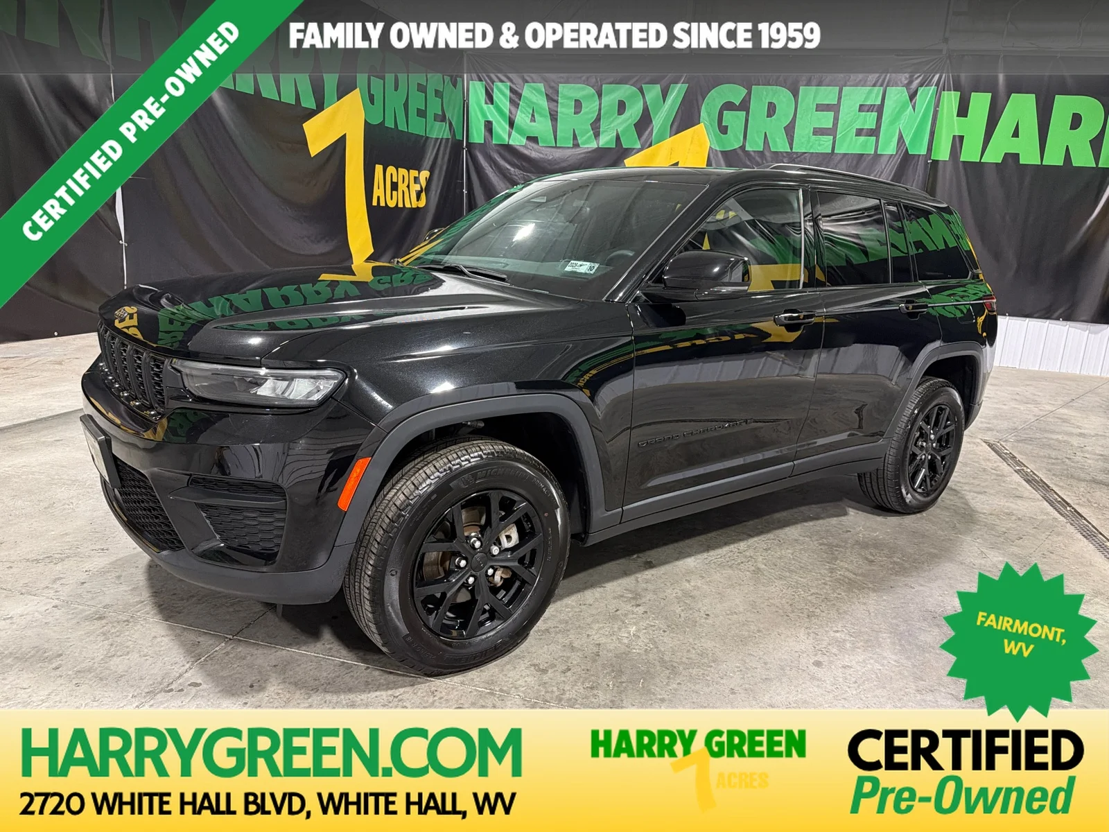 Certified Used 2024 Diamond Black Crystal Pearlcoat Jeep Altitude X image 1