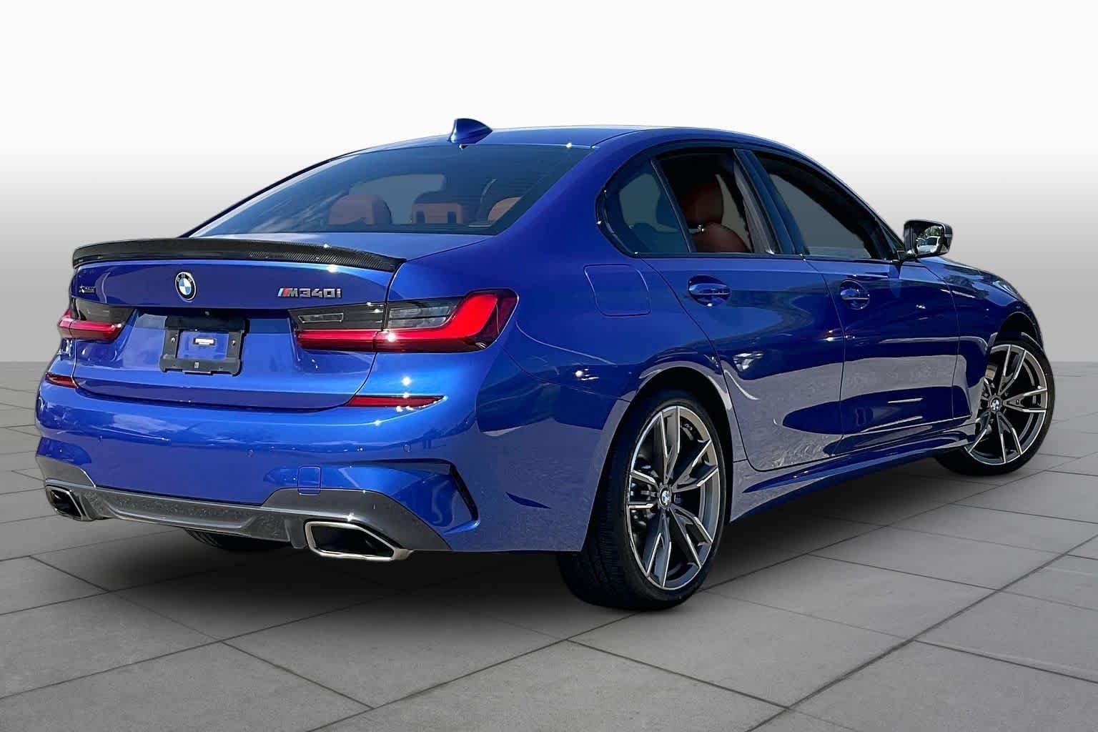 Used 2022 Portimao Blue Metallic BMW M340i xDrive image 12