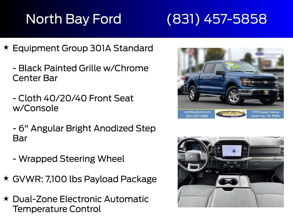 Certified Used 2025 Blue Metallic Ford XLT image 8