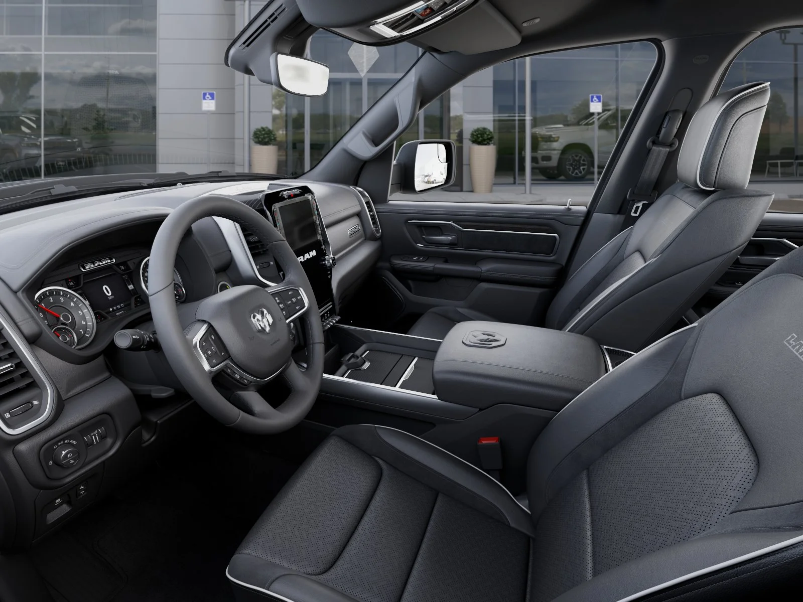 New 2026 Granite Crystal Metallic Clear-Coat Exterior Paint RAM Laramie image 48