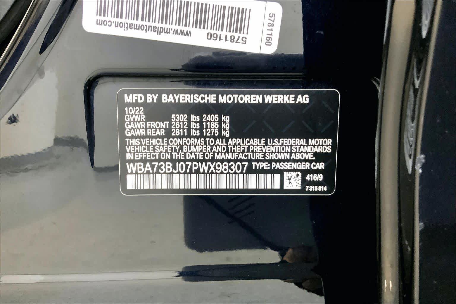 Certified Used 2023 Carbon Black Metallic BMW 540i xDrive image 36