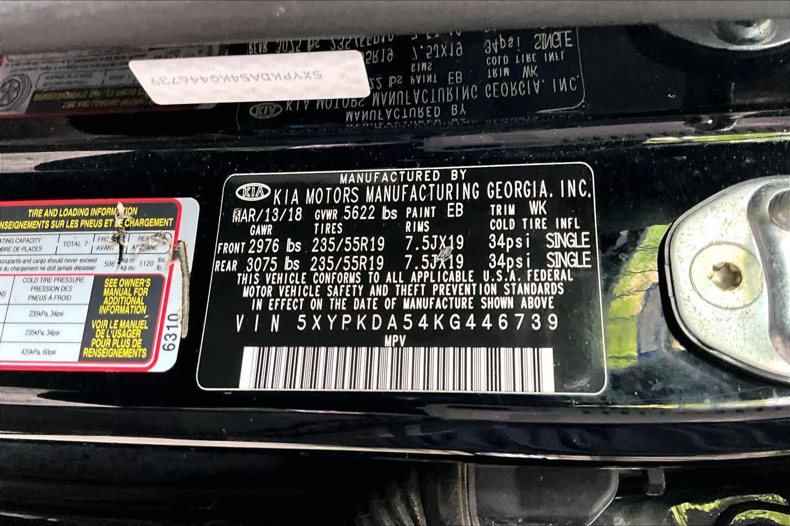 Used 2019 Ebony Black Kia SX V6 image 31