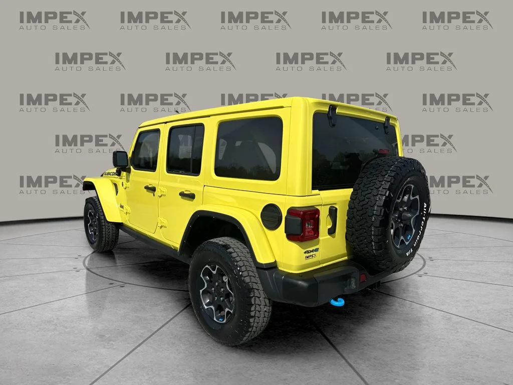 Used 2023 Yellow Jeep Rubicon 4xe image 3