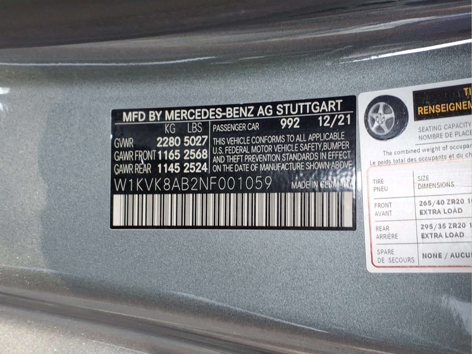 Certified Used 2022 Selenite Grey Metallic Mercedes-Benz AMG® SL 55 Roadster image 27
