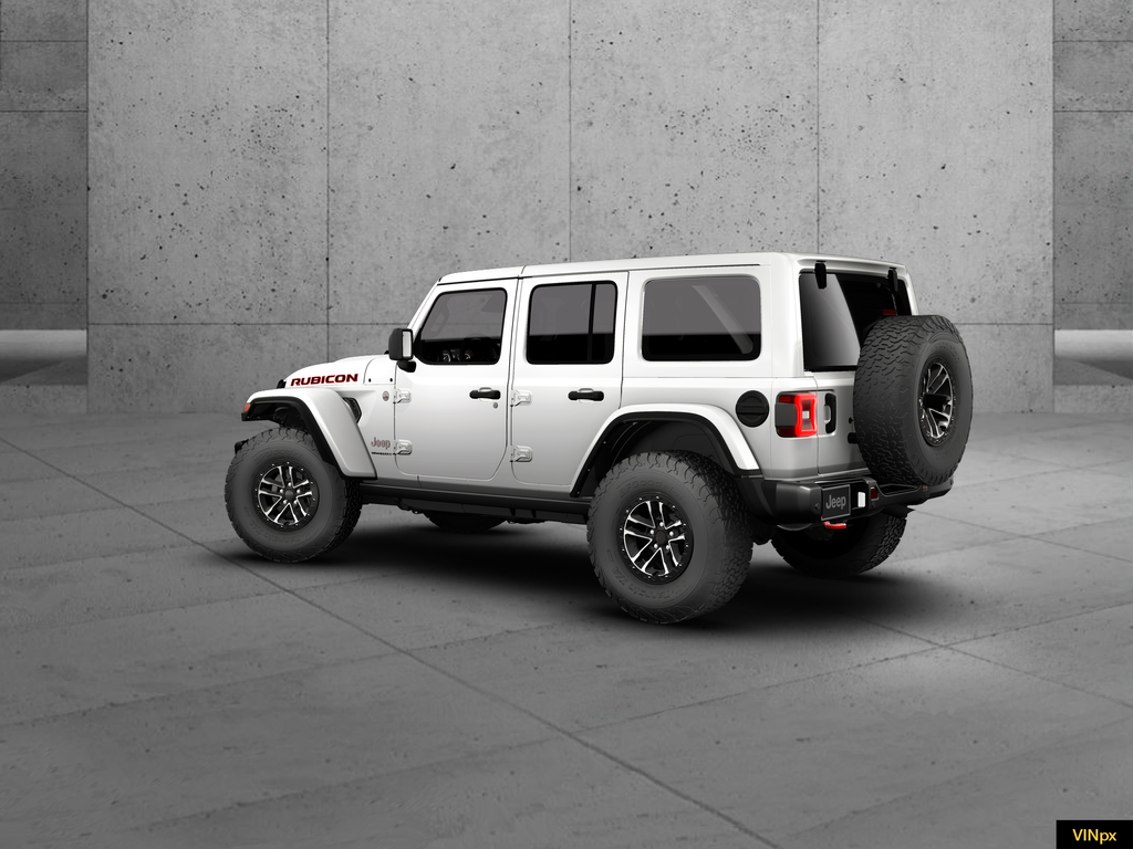 New 2026 Bright White Clear-Coat Exterior Paint Jeep Rubicon X image 3