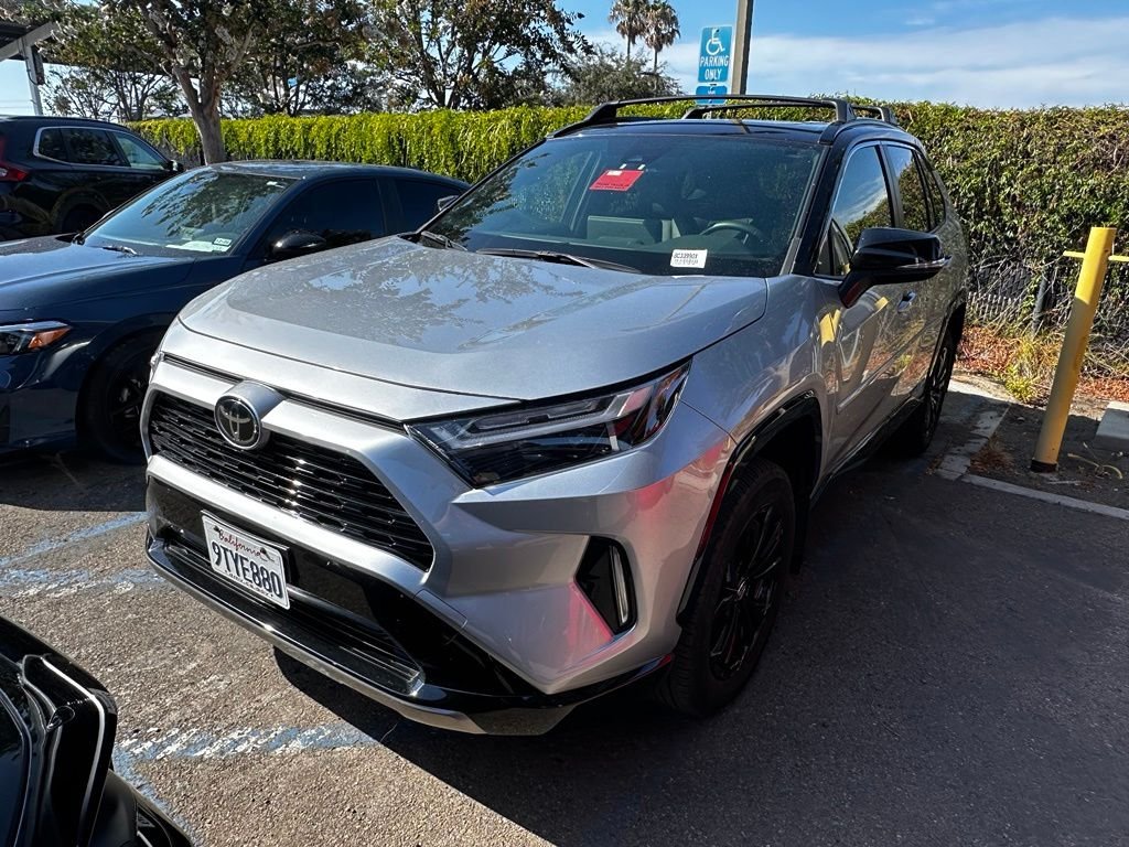 Used 2025 Midnight Black Metallic Toyota XSE image 2