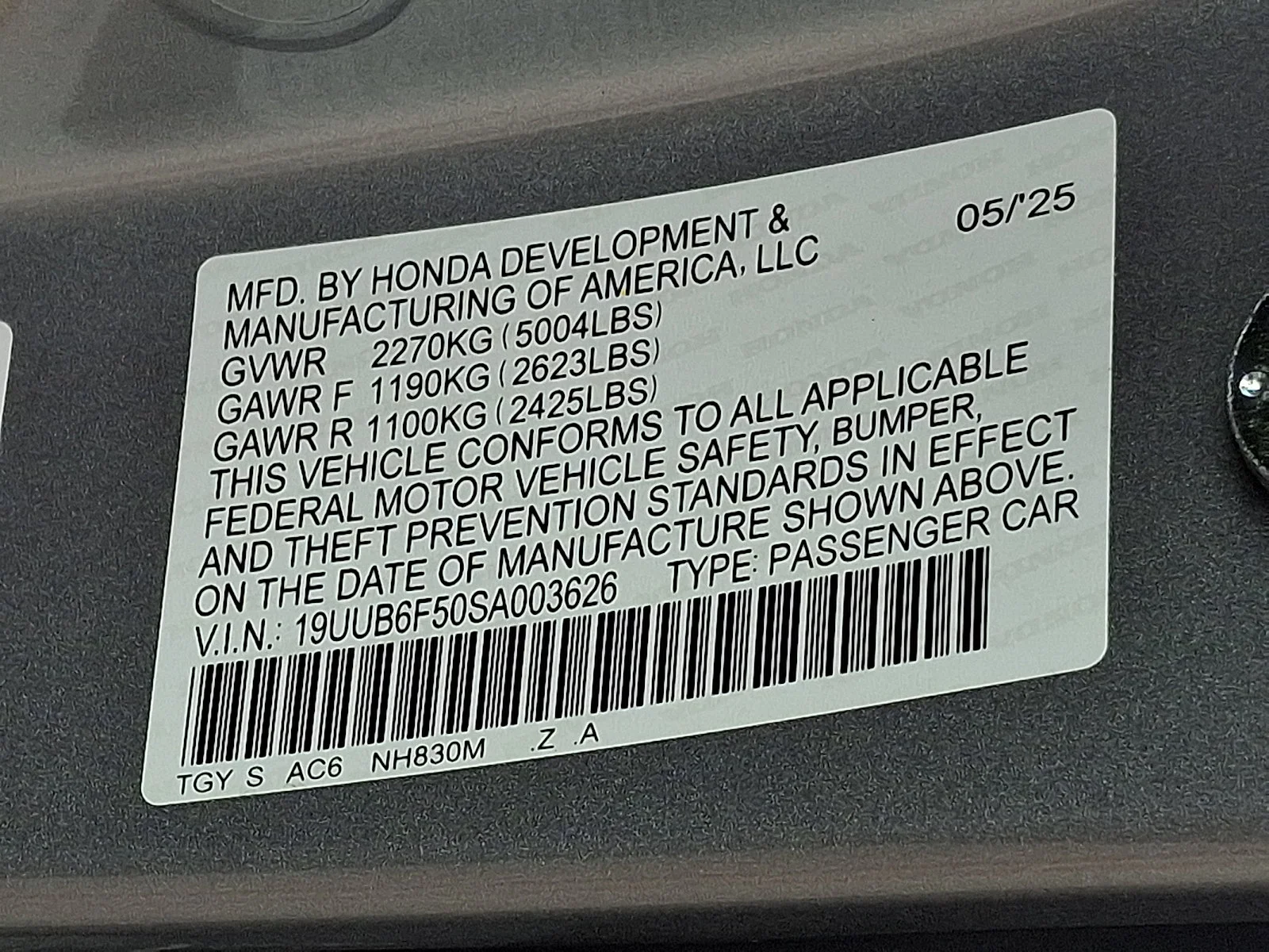 Certified Used 2025 Lunar Silver Metallic Acura SH-AWD A-SPEC image 57
