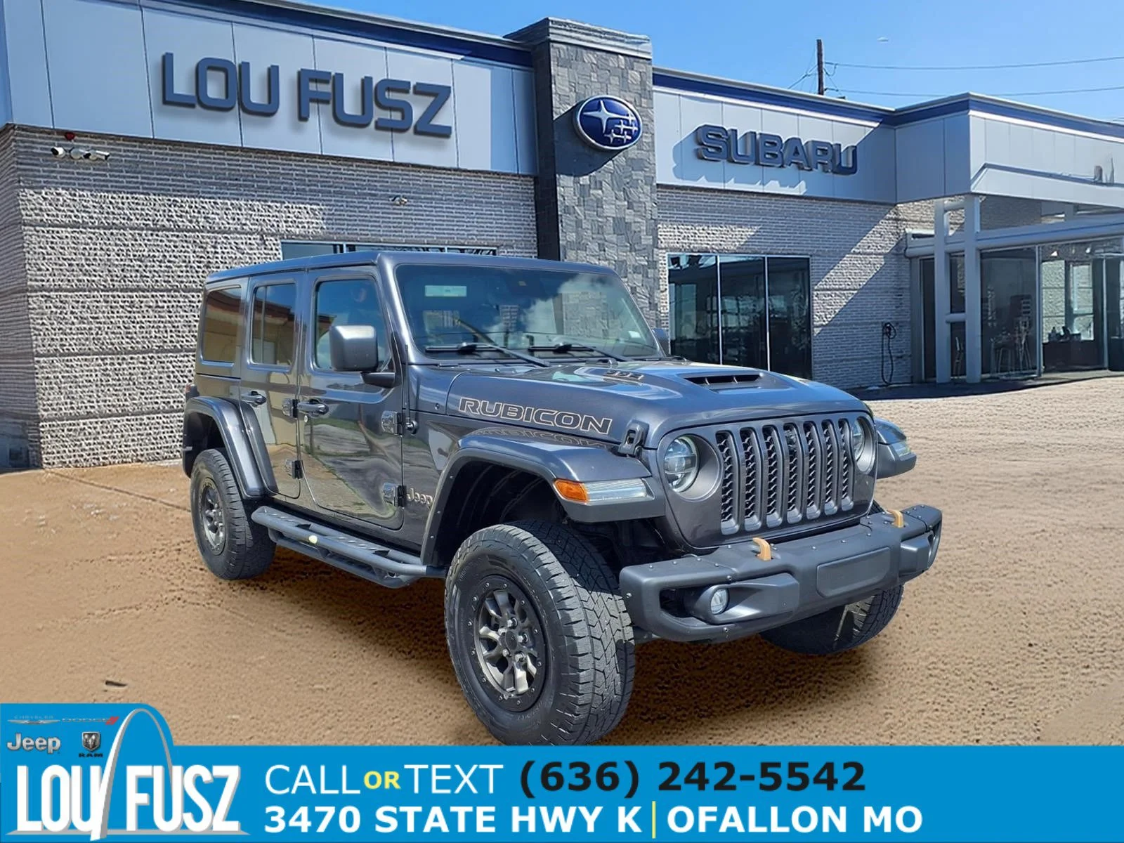 Used 2022 Granite Crystal Metallic Clearcoat Jeep Unlimited Rubicon 392 image 1