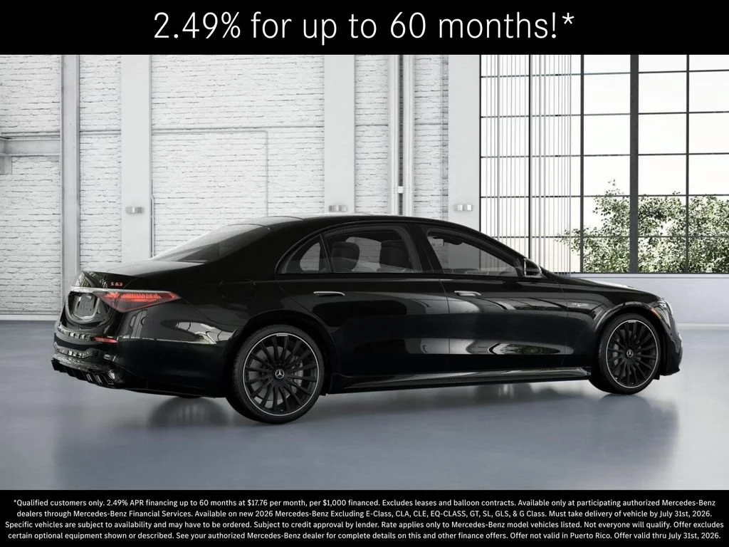 New 2026 Obsidian Black Metallic Mercedes-Benz AMG® S 63 E 4MATIC Sedan image 61